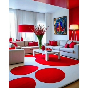 Oil painting "Liberation" from the project "Dragons" in the interior