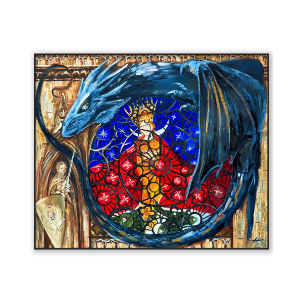 This is one of my favorite pictures that I created, called "Liberation," part of my "Dragons" series.