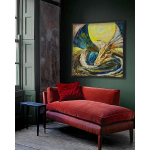 Oil painting "Dragon's Mother" from the project "Dragons" in the interior