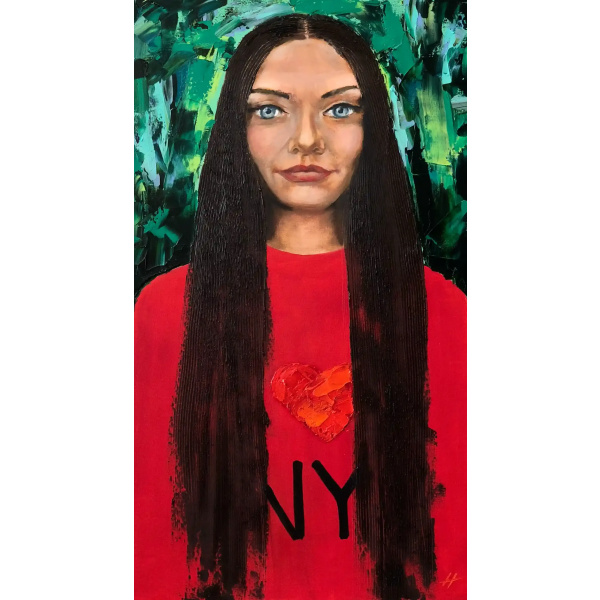 Oil Painting - Heartbeat - Buy Original Artwork Oil Paintings Wall Art Directly from Artist Nekol