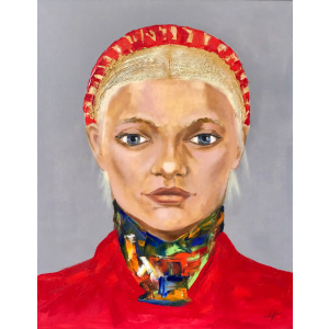 Oil Painting - Odin's Daughter - Buy Original Artwork Oil Paintings Wall Art Directly from Artist Nekol