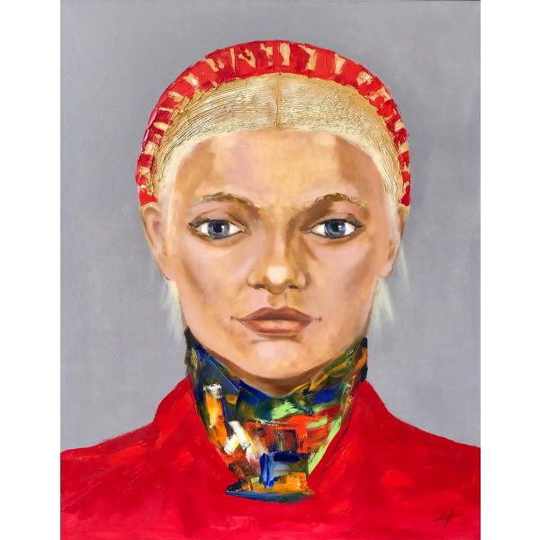 Oil Painting - Odin's Daughter - Buy Original Artwork Oil Paintings Wall Art Directly from Artist Nekol