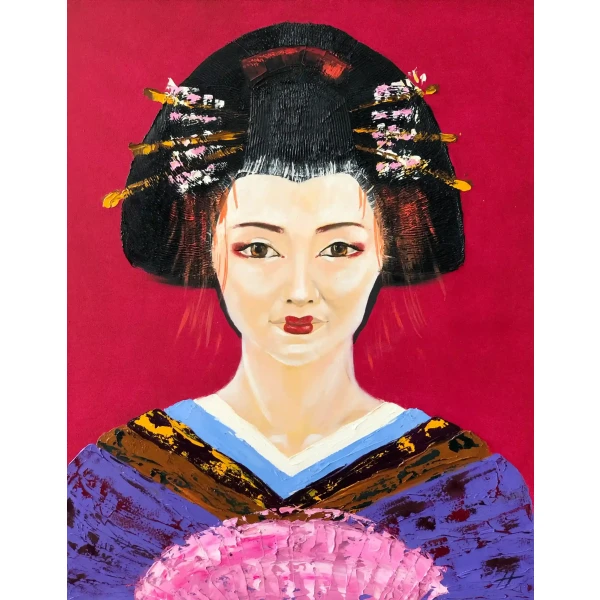 Oil Painting - Spring Wind - Buy Original Artwork Oil Paintings Wall Art Directly from Artist Nekol