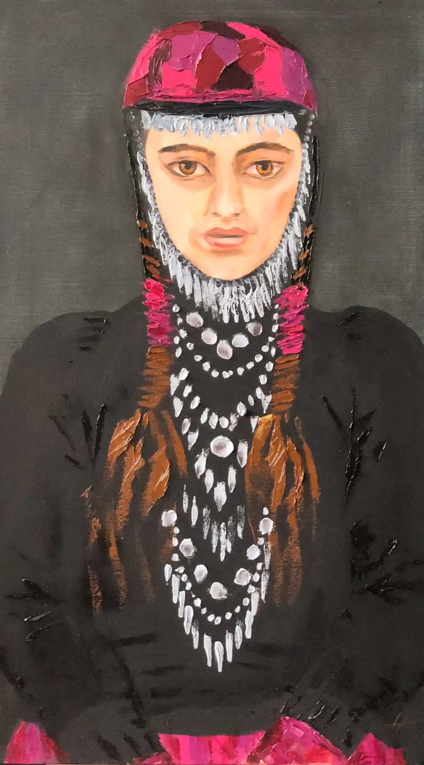 Oil Painting - The Color of Pomegranates - Buy Original Artwork Oil Paintings Wall Art Directly from Artist Nekol
