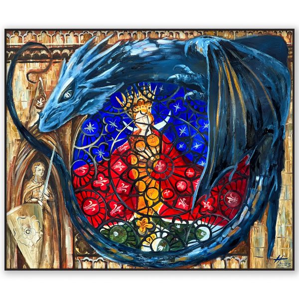 This is one of my favorite pictures that I created, called "Liberation," part of my "Dragons" series.